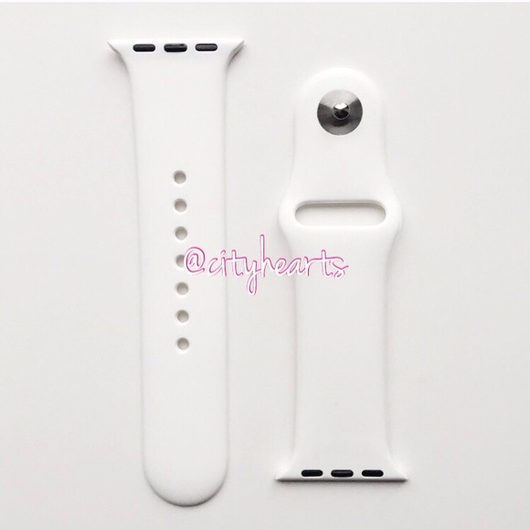 NEW Bright White Apple Watch Sport Band - Picture 3 of 6